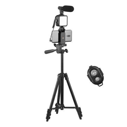 Comp Video Making Kit, Tripod, Microphone, LED Light &Remote Item | Buy Comp Video Making Kit, Tripod, Microphone, LED Light &Remote | SPOP Enterprise Global
